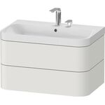 Duravit WTU HAPPY D.2 PLUS 775x490mm m UB 2 HL No weiß seidenmatt