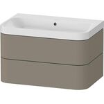 Duravit WTU HAPPY D.2 PLUS 775x490mm m UB o HL steingrau seidenmatt