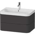 Duravit WTU HAPPY D.2 PLUS 775x490mm m UB e HL graphit supermatt