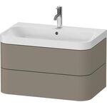 Duravit WTU HAPPY D.2 PLUS 775x490mm m UB e HL steingrau seidenmatt