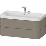 Duravit WTU HAPPY D.2 PLUS 975x490mm m UB 2 HL steingrau seidenmatt