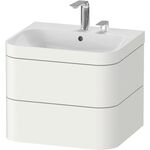 Duravit WTU HAPPY D.2 PLUS 575x490mm m UB 2 HL weiß seidenmatt