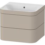 Duravit WTU HAPPY D.2 PLUS 575x490mm m UB o HL taupe seidenmatt