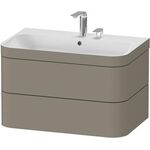 Duravit WTU HAPPY D.2 PLUS 775x490mm m UB 2 HL steingrau seidenmatt