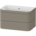 Duravit WTU HAPPY D.2 PLUS 775x490mm m UB o HL steingrau seidenmatt