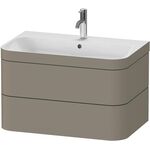 Duravit WTU HAPPY D.2 PLUS 775x490mm m UB e HL steingrau seidenmatt