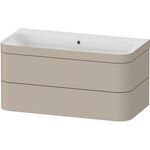 Duravit WTU HAPPY D.2 PLUS 975x490mm m UB o HL taupe seidenmatt