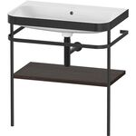 Duravit WTU HAPPY D.2 PLUS 775x490mm m Metallkon o HL NB gebürstet