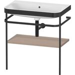 Duravit WTU HAPPY D.2 PLUS 775x490mm m Metallkon o Hahnloch leinen