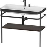 Duravit WTU HAPPY D.2 PLUS 975x490mm m Metallkon 2 HL NB gebürstet