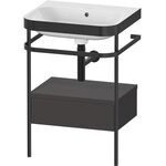 Duravit WTU HAPPY D.2 PLUS 575x490mm m Metallkon o HL gra supermatt