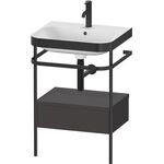 Duravit WTU HAPPY D.2 PLUS 575x490mm m Metallkon e HL gra supermatt