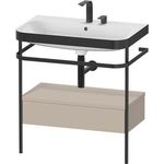 Duravit WTU HAPPY D.2 PLUS 775x490mm m Metallkon 2 HL ta seidenmatt