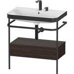 Duravit WTU HAPPY D.2 PLUS 775x490mm m Metallkon 2 HL NB gebürstet