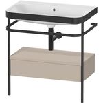 Duravit WTU HAPPY D.2 PLUS 775x490mm m Metallkon o HL ta seidenmatt