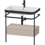 Duravit WTU HAPPY D.2 PLUS 775x490mm m Metallkon e HL ta seidenmatt