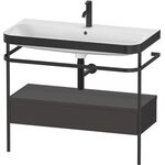 Duravit WTU HAPPY D.2 PLUS 975x490mm m Metallkon e HL gra supermatt