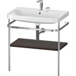 Duravit WTU HAPPY D.2 PLUS 775x490mm m Metallkon 2 HL NB gebürstet
