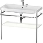 Duravit WTU HAPPY D.2 PLUS 975x490mm m Metallkon 2 HL we seidenmatt