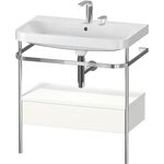 Duravit WTU HAPPY D.2 PLUS 775x490mm m Metallkon 2 HL we seidenmatt
