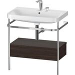 Duravit WTU HAPPY D.2 PLUS 775x490mm m Metallkon 2 HL NB gebürstet