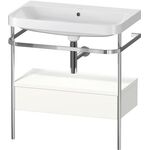 Duravit WTU HAPPY D.2 PLUS 775x490mm m Metallkon o HL we seidenmatt