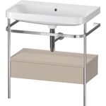 Duravit WTU HAPPY D.2 PLUS 775x490mm m Metallkon o HL ta seidenmatt