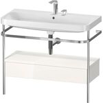 Duravit WTU HAPPY D.2 PLUS 975x490mm m Metallkon 2 HL we hochglanz
