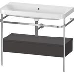 Duravit WTU HAPPY D.2 PLUS 975x490mm m Metallkon o HL gra supermatt