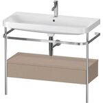 Duravit WTU HAPPY D.2 PLUS 975x490mm m Metallkon e Hahnloch leinen
