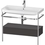 Duravit WTU HAPPY D.2 PLUS 975x490mm m Metallkon e HL gra supermatt