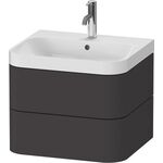 Duravit WTU HAPPY D.2 PLUS 575x490mm m UB e HL graphit supermatt