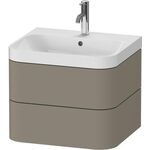 Duravit WTU HAPPY D.2 PLUS 575x490mm m UB e HL steingrau seidenmatt