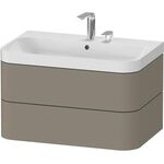 Duravit WTU HAPPY D.2 PLUS 775x490mm m UB 2 HL steingrau seidenmatt