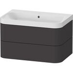 Duravit WTU HAPPY D.2 PLUS 775x490mm m UB o HL graphit supermatt