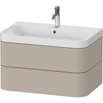 Duravit WTU HAPPY D.2 PLUS 775x490mm m UB e HL taupe seidenmatt