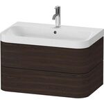 Duravit WTU HAPPY D.2 PLUS 775x490mm m UB e HL nussbaum gebürstet