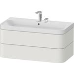 Duravit WTU HAPPY D.2 PLUS 975x490mm m UB 2 HL No weiß seidenmatt