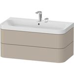 Duravit WTU HAPPY D.2 PLUS 975x490mm m UB 2 HL taupe seidenmatt