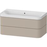 Duravit WTU HAPPY D.2 PLUS 975x490mm m UB o HL taupe seidenmatt