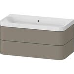Duravit WTU HAPPY D.2 PLUS 975x490mm m UB o HL steingrau seidenmatt
