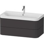 Duravit WTU HAPPY D.2 PLUS 975x490mm m UB e HL graphit supermatt