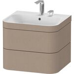 Duravit WTU HAPPY D.2 PLUS 575x490mm m UB zwei Hahnlöcher leinen