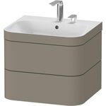 Duravit WTU HAPPY D.2 PLUS 575x490mm m UB 2 HL steingrau seidenmatt