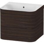 Duravit WTU HAPPY D.2 PLUS 575x490mm m UB o HL nussbaum gebürstet