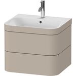 Duravit WTU HAPPY D.2 PLUS 575x490mm m UB e HL taupe seidenmatt