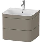 Duravit WTU HAPPY D.2 PLUS 575x490mm m UB e HL steingrau seidenmatt