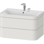 Duravit WTU HAPPY D.2 PLUS 775x490mm m UB 2 HL No weiß seidenmatt