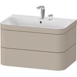 Duravit WTU HAPPY D.2 PLUS 775x490mm m UB 2 HL taupe seidenmatt
