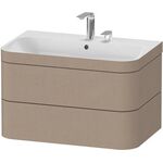 Duravit WTU HAPPY D.2 PLUS 775x490mm m UB zwei Hahnlöcher leinen